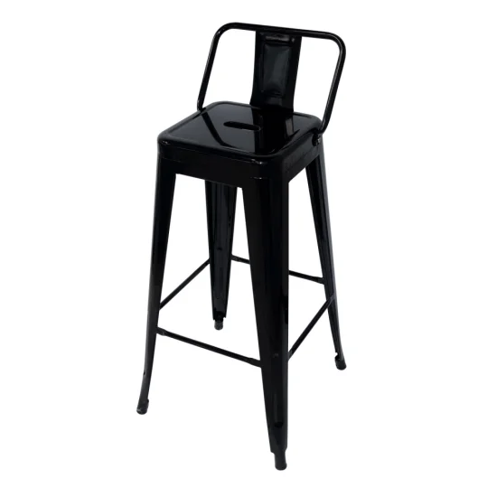 NERO JOSEPHINE HIGH SGABELLO