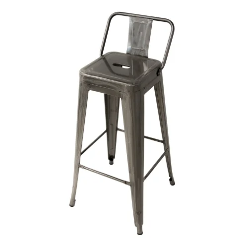 ALTA GIUSEGA SGABELLO INVECCHIATO METALLICO