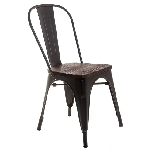 SEDIA JOSEPHINE IN LEGNO NERO