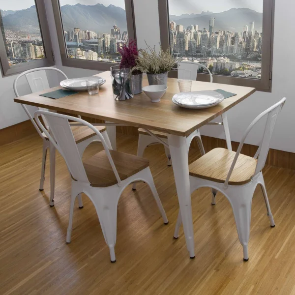 SEDIA GIUSEPPINA IN LEGNO BIANCO