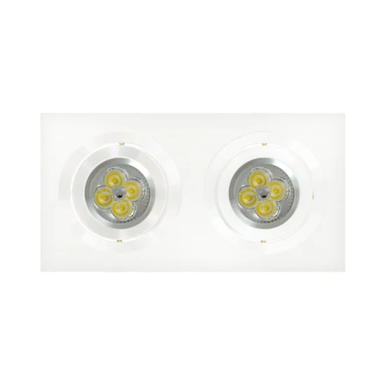 OCCHIO DI BUE 2 LUCI IGOR ALLUMINIO BIANCO