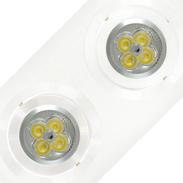 OCCHIO DI BUE 2 LUCI IGOR ALLUMINIO BIANCO