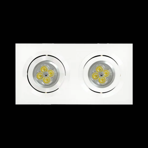 OCCHIO DI BUE 2 LUCI IGOR ALLUMINIO BIANCO