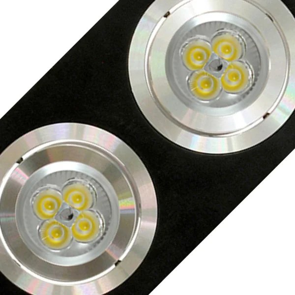 O.B. 2 LUCI ASTRID IN ALLUMINIO NERO