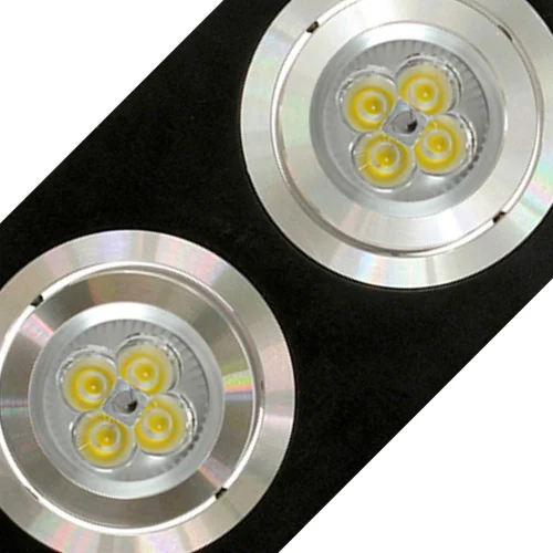 O.B. 2 LUCI ASTRID IN ALLUMINIO NERO