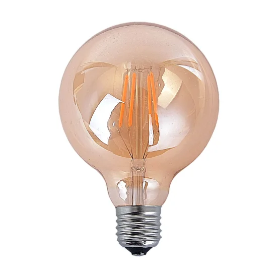 LAMPADINA DECORATIVA SFERICA LED E27 7W AMBRA