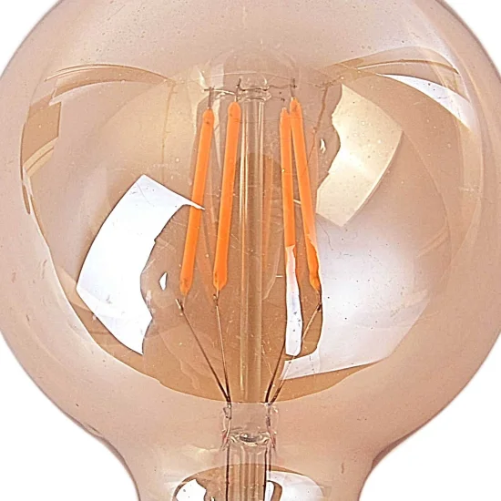 LAMPADINA DECORATIVA SFERICA LED E27 7W AMBRA 2
