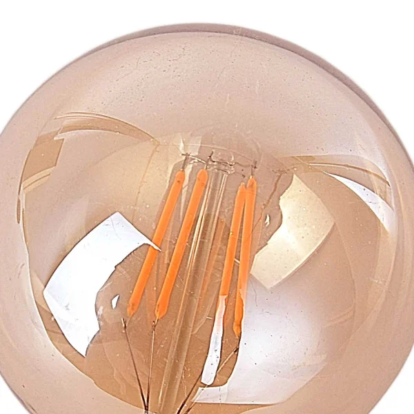 LAMPADINA DECORATIVA SFERICA LED E27 7W AMBRA