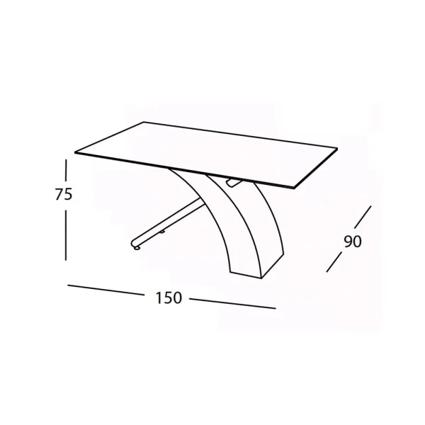 CHIAREZZA TRANSP/TAVOLO BIANCO