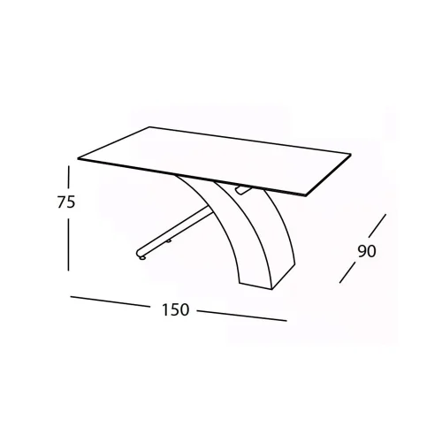 CHIAREZZA TRANSP/TAVOLO BIANCO