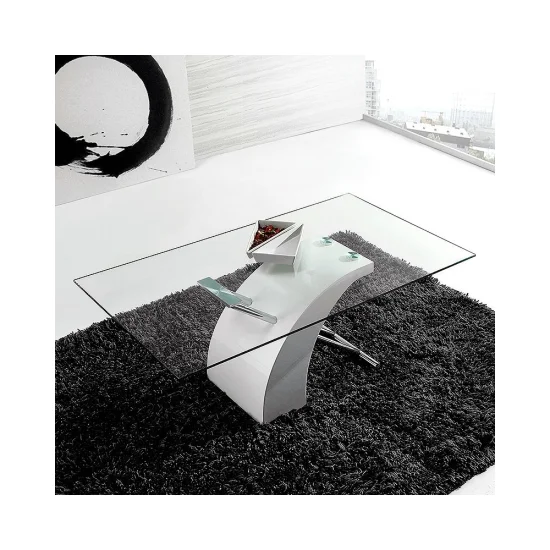 MESA DE CENTRO CLARITY TRANSP/BLANCA 2