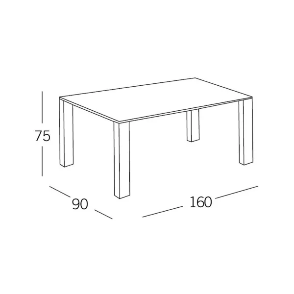 TAVOLO DA PRANZO NERO G'VLE
