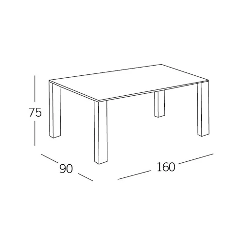 TAVOLO DA PRANZO NERO G'VLE