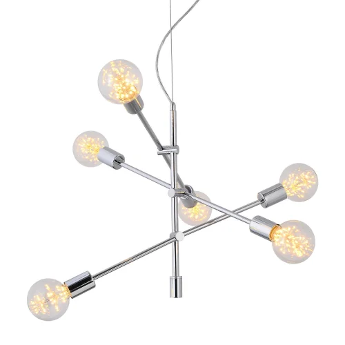 LAMPADA A SOFFITTO JUPITER 6 LUCI CROMATE