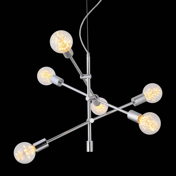 LAMPADA A SOFFITTO JUPITER 6 LUCI CROMATE LAMPADA A SOFFITTO JUPITER 6 LUCI CROMATE