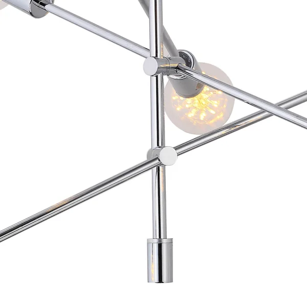 LAMPADA A SOFFITTO JUPITER 6 LUCI CROMATE