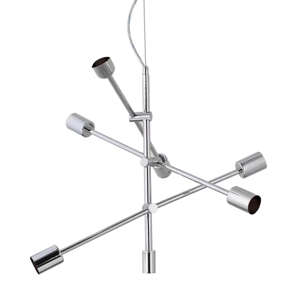 LAMPADA A SOFFITTO JUPITER 6 LUCI CROMATE LAMPADA A SOFFITTO JUPITER 6 LUCI CROMATE