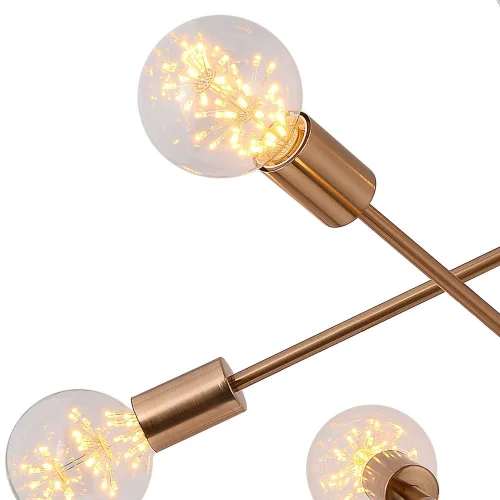 LAMPADA A SOFFITTO JUPITER 6 LUCI IN BRONZO