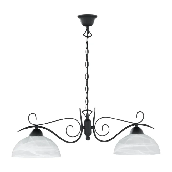 LAMPADA A SOFFITTO 2 LUCI FORGIARE MIRANDA 2